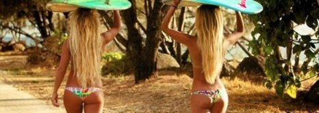 Fit Girls Surfing