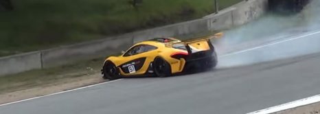 McLaren P1 GTR Near Miss