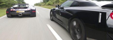Nissan GTR Takes On Bugatti Veyron