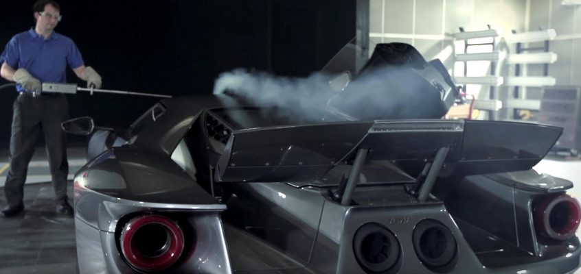 Ford GT In A Wind Tunnel