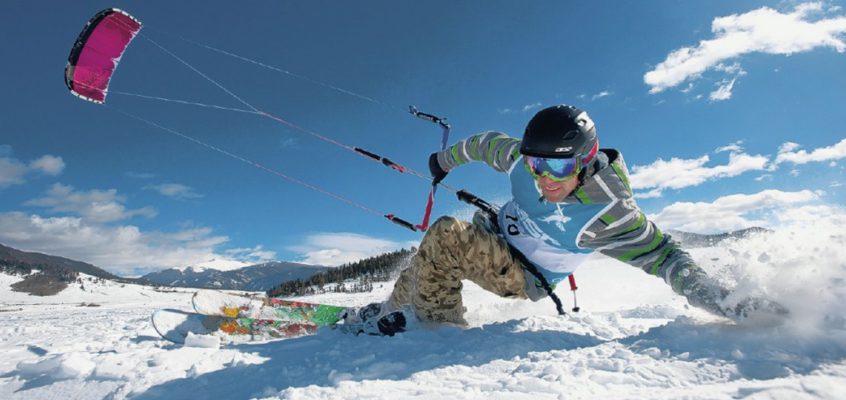 Try Kite Skiing This Winter
