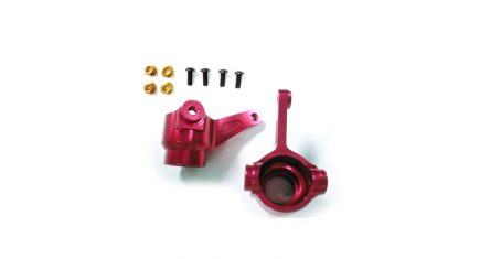 Himoto Aluminium Front Steering Hubs (Red) (78-P010TR)