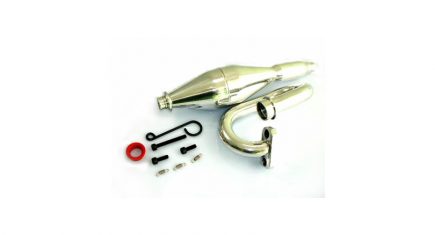 Himoto Aluminium Polished Exhaust Pipe (050039)
