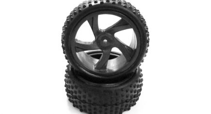 Himoto Tyre and Rim to Fit Short Course and Buggy (28659V)