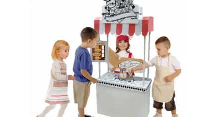 Cardboard Playhouse Little Vendor Stand 11350