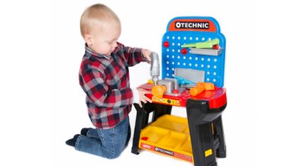 Technic 33 Piece Tool Bench Play Set with Accessories