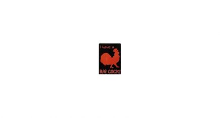 Tin Sign - I have a big cock