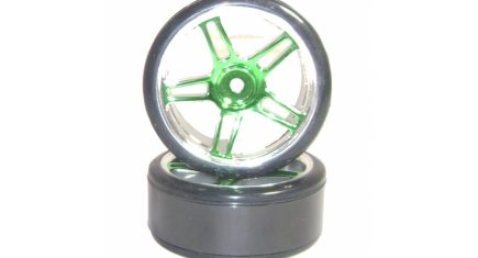 Drift Car Spare Wheels GREEN (07003)