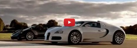 Pagani Zonda F vs Bugatti Veyron Drag Race
